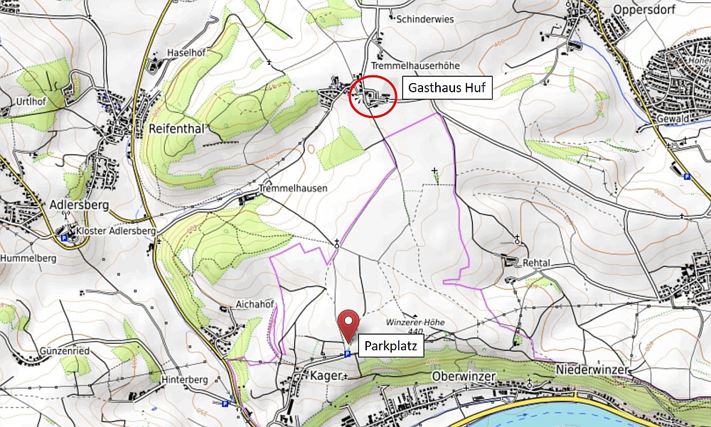 Ankündigung zum Wandern und Biergarten am 27.07.2025 um 11.30 Uhr - Biergarten Gasthaus Huf in Tremmelhauserhöhe